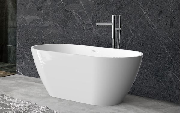 Picture of EOS Freestanding acrylic bath 1500 x 730 x 580 mm H, FREE delivery to Johannesburg and Pretoria