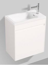 Picture of Enzo narrow WHITE bathroom cabinet SET 540 x 325 mm, 1 door, FREE delivery to JHB and PRETORIA