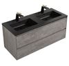 Picture of Enzo Concrete Double bathroom cabinet SET 1200 mm L, BLACK basins, 2 drawers, DELIVERED to MAIN cities