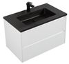 Picture of Enzo White bathroom cabinet SET 800 mm L, BLACK basin, 2 drawers DELIVERED to MAIN Cities