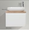 Picture of Lazio Bathroom cabinet 600 mm with 1 drawer, wooden countertop and basin, DELIVERED to MAIN cities