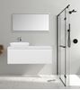 Picture of Santorini 1200 mm L Bathroom cabinet, 1 drawer, Calacatta style countertop, WHITE basin. FREE delivery to JHB and Pretoria