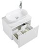 Picture of Santorini Bathroom cabinet 600 mm, 1 drawer, Calacatta style countertop, WHITE basin, DELIVERED to MAIN Cities