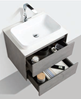 Picture of Madrid 600 mm CONCRETE cabinet SET, drawers, Quartz stone countertop, basin, DELIVERED to MAIN Cities