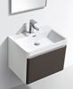 Picture of Milan GREY & WHITE Bathroom cabinet SET, 600 mm L, 1 drawer, DELIVERED to MAIN Cities