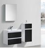 Picture of Milan BLACK and WHITE  Bathroom cabinet SET, 600 mm L, 2 drawers, DELIVERED to MAIN Cities