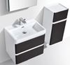 Picture of Milan SILVER OAK and WHITE Bathroom cabinet SET 600 mm L, 2 drawers, DELIVERED to MAIN Cities