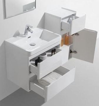 Picture of Milan WHITE Bathroom cabinet SET 600 mm L, 2 drawers, FREE delivery to JHB and Pretoria