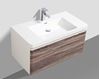 Picture of Milan WHITE Gloss Bathroom cabinet SET 900 mm L, 1 drawer, DELIVERED to MAIN Cities