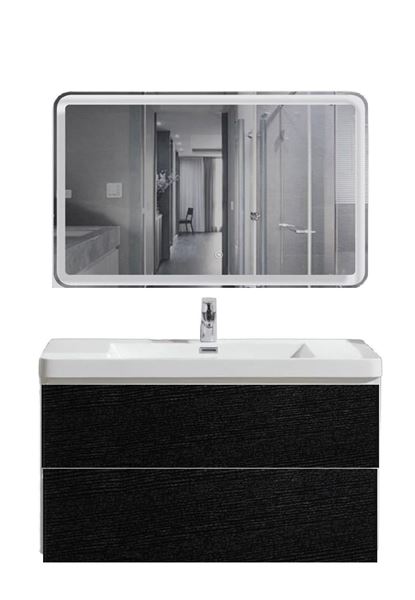 Picture of Milan BLACK and WHITE 900 mm L Bathroom cabinet SET, 2 drawers, FREE delivery to JHB and Pretoria