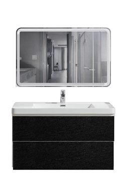 Picture of Milan BLACK and WHITE 900 mm L Bathroom cabinet SET, 2 drawers, DELIVERED to MAIN Cities