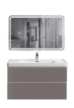 Picture of Milan GREY and WHITE 900 mm L Bathroom cabinet SET, 2 drawers, FREE delivery to JHB and Pretoria