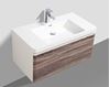 Picture of Milan WHITE OAK and WHITE Bathroom cabinet SET 900 mm L, 1 drawer, FREE delivery to JHB and Pretoria