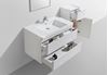 Picture of Milan SILVER OAK and WHITE 900 mm L Bathroom cabinet SET, 2 drawers, Delivered to MAIN Cities