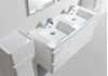 Picture of Milan WHITE OAK and WHITE double bathroom cabinet SET 1200 mm L, 2 drawers, DELIVERED to MAIN cities