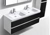 Picture of Milan WHITE OAK and WHITE double bathroom cabinet SET 1200 mm L, 2 drawers, DELIVERED to MAIN cities