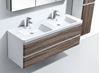 Picture of Milan WHITE OAK and WHITE double bathroom cabinet SET 1200 mm L, 2 drawers, DELIVERED to MAIN cities