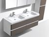 Picture of Milan GREY and White double bathroom cabinet SET 1500 mm L, 4 drawers, FREE delivery to JHB and Pretoria