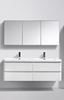 Picture of Milan WHITE double bathroom cabinet SET 1500 mm L, 4 drawers, FREE delivery to JHB and Pretoria