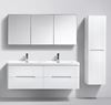 Picture of Venice BLACK and White double bathroom cabinet SET 1500 mm L, 4 drawers, FREE delivery to JHB and Pretoria