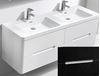 Picture of Venice BLACK and White double bathroom cabinet SET 1500 mm L, 4 drawers, FREE delivery to JHB and Pretoria