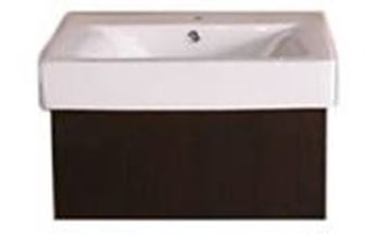 Picture of SALE Mahogany Bathroom Counter 600 mm L with Porcelain basin
