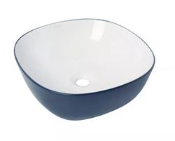 Picture of Bijiou Evoque AZURE NAVY freestanding basin, 410 x 410 x 145 mm Vitreous China