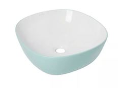 Picture of Bijiou Evoque JUNIPER GREEN  freestanding basin, 410 x 410 x 145 mm Vitreous China