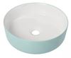 Picture of Bijiou Senseulle PICTO BLUE freestanding round basin 360 mm dia Vitreous China