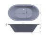 Picture of JHB Santos OVAL acrylic BATH 1800 x 950 mm