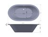 Picture of Santos OVAL acrylic BATH 1800 x 950 mm, ex JHB