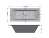 Picture of Langebaan Rectangular acrylic bath, 1800 x 800 mm, EX JHB