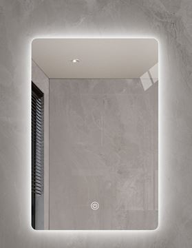 Picture of Rechargeable Backlit Vertical LED mirror 600 x 900 mm H  with 3 colours mode and defogger
