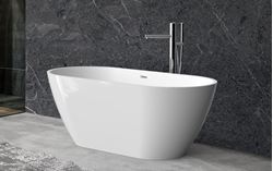 Picture of EOS Freestanding acrylic bath 1500 x 730 x 580 mm H, DELIVERED by courier to MAIN cities