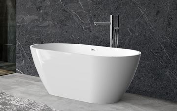 Picture of EOS Freestanding acrylic bath 1500 x 730 x 580 mm H, DELIVERED by courier to MAIN cities