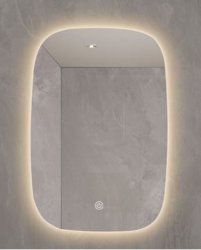 Picture of Lovely Backlit Vertical LED mirror 600 x 900 mm H  with 3 colours mode and defogger