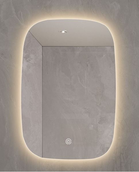 Picture of Lovely Backlit Vertical LED mirror 600 x 900 mm H  with 3 colours mode and defogger