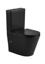 Picture of Gio Evora  BLACK Rimless close couple toilet