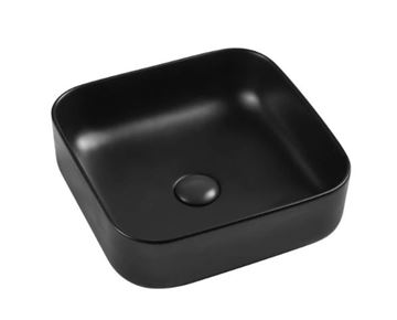 Picture of Square BLACK Basin 390 x 390 mm, vitreous china