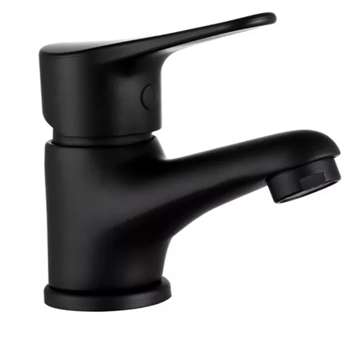 Picture of Quartz BLACK short Basin mixer 