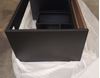 Picture of Bijiou Vague Noire Walnut Bathroom Cabinet with BLACK basin and Black sides, 800 mm L , ex Johannesburg