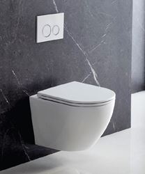 Picture of Gio Alvito Rimless Wall Hung pan with soft close toilet seat