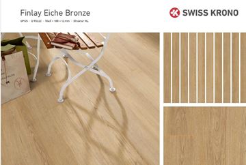 Picture of Cape Town Kronotex Laminate Flooring OPUS FINLAY BRONZE, 12 MM