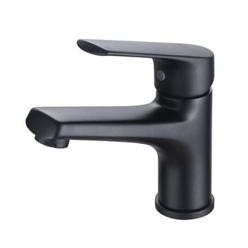 Picture of Cape Town Magnetite BLACK Matte basin mixer 