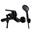 Picture of JHB Sale Magnetite BLACK Matte BATH mixer SET                    