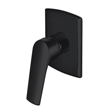 Picture of Cape Town Magnetite BLACK Matte Concealed SHOWER and BATH mixer   