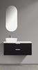 Picture of Trento bathroom cabinet SET 1200 mm L BLACK and White, Calacatta top, 2 drawers, FREE delivery to JHB and Pretoria