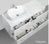 Picture of Trento bathroom cabinet SET 1200 mm L Calacatta and White, Calacatta countertop, 2 drawers, FREE delivery to JHB and Pretoria