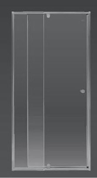 Picture of Cape Town PIVOT shower door only, 5 mm tempered glass, adjustable Chrome plated frame