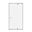 Picture of Cape Town PIVOT shower door only, 5 mm tempered glass, adjustable WHITE frame